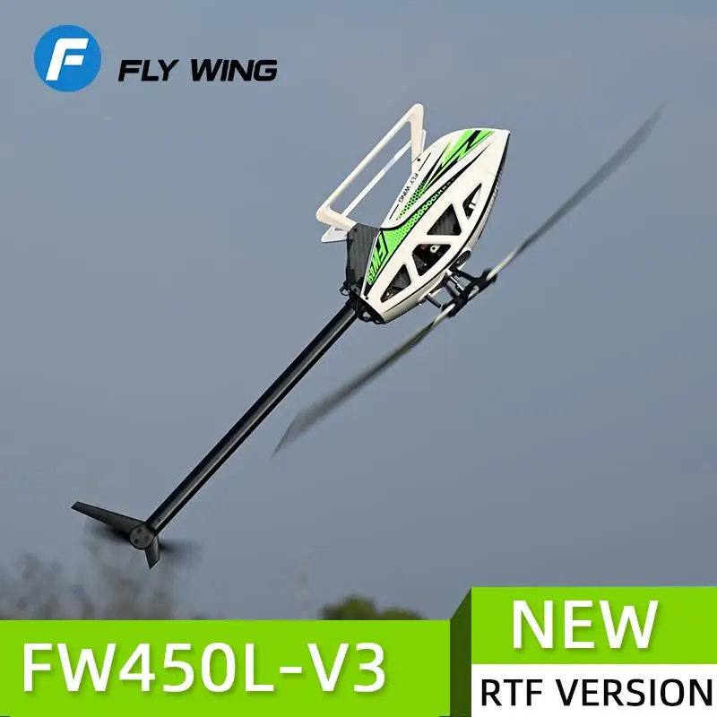 FLY WING FW450L-V3 RTF/PNP 6CH RC Helicopter 3D Auto Acrobatics GPS Altitude Hold with H1 Flight Control System Model for Adults