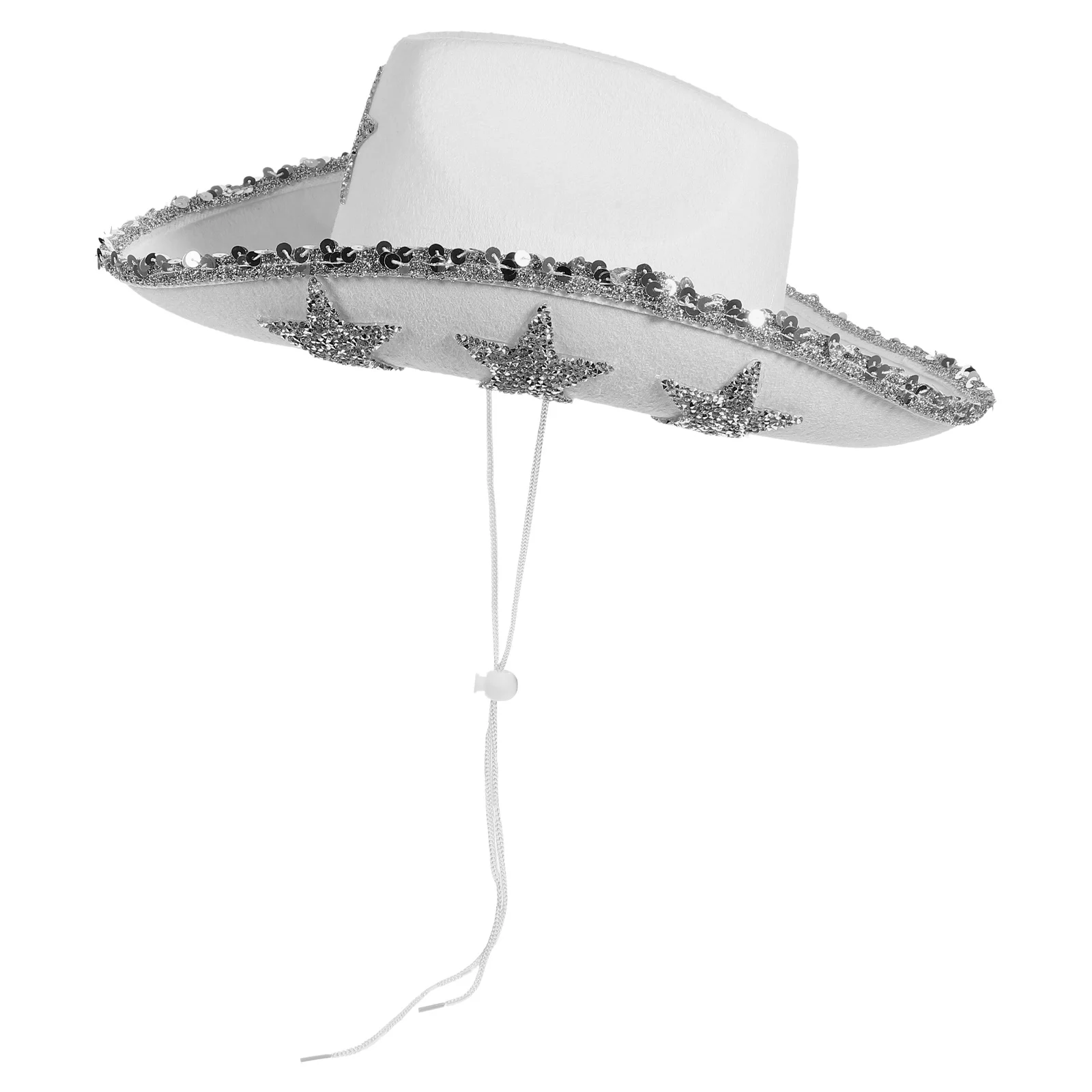 

1pcs Cowboy Hat For Women Adjustable Western Style Party Hat Cowgirl Costume Accessory Decorative Hats Outfits Prop