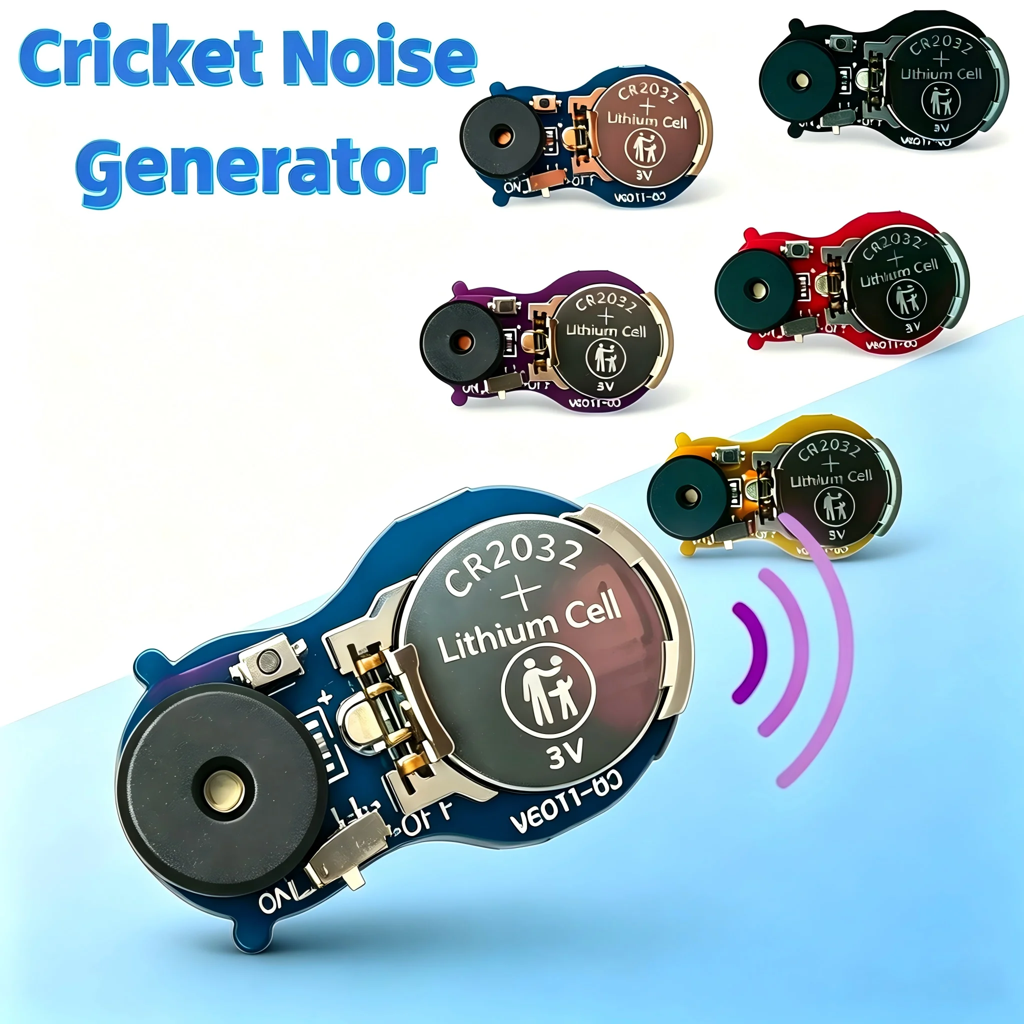  Mini Hidden Cricket Noise Maker Prank Gadget Portable Novelty Gag Toy Long-Lasting Funny Trick Office Home Desk Amusing Joke ﻿