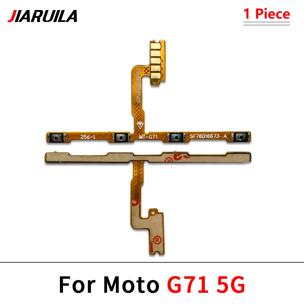 10Pcs, Volume Power Switch On Off Button Flex Cable For Moto G10 G20 G30 G100 G200 G50 G60 G60s G31 G51 G22 G32 G52 G41 G71 5G