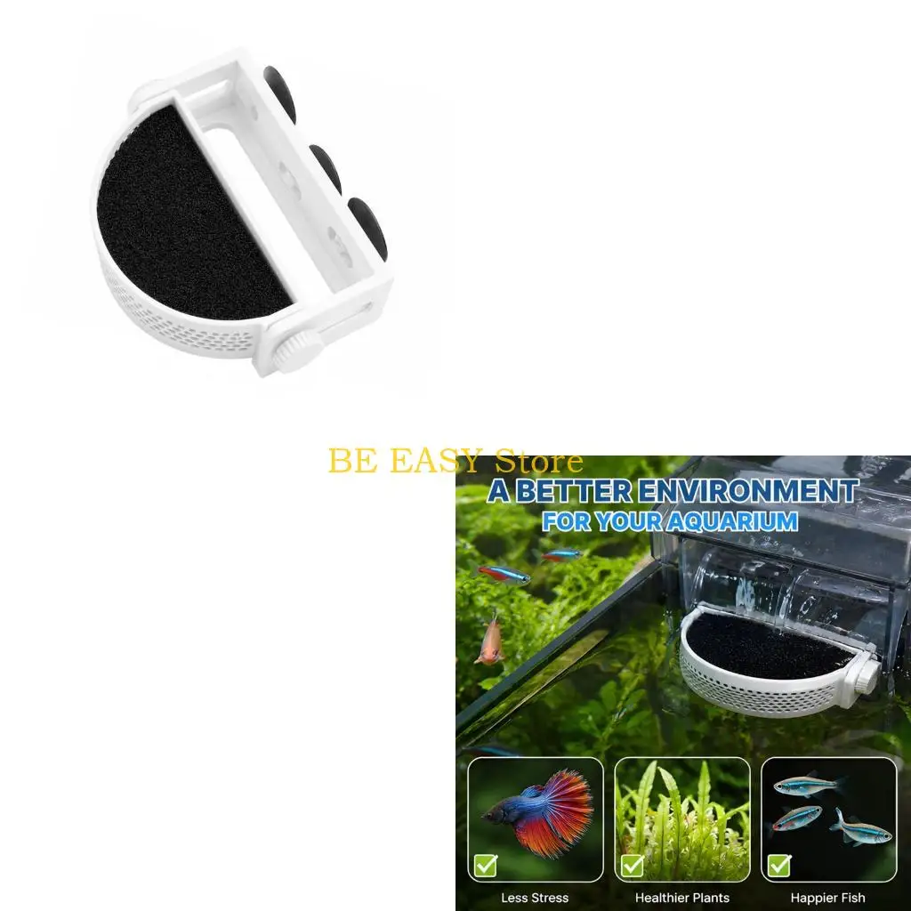 E28F Water Return Redirector for Clip-On Outlet Use, Compact Current for Shrimp Spaces and Quiet Plant Layouts for Daily Glass