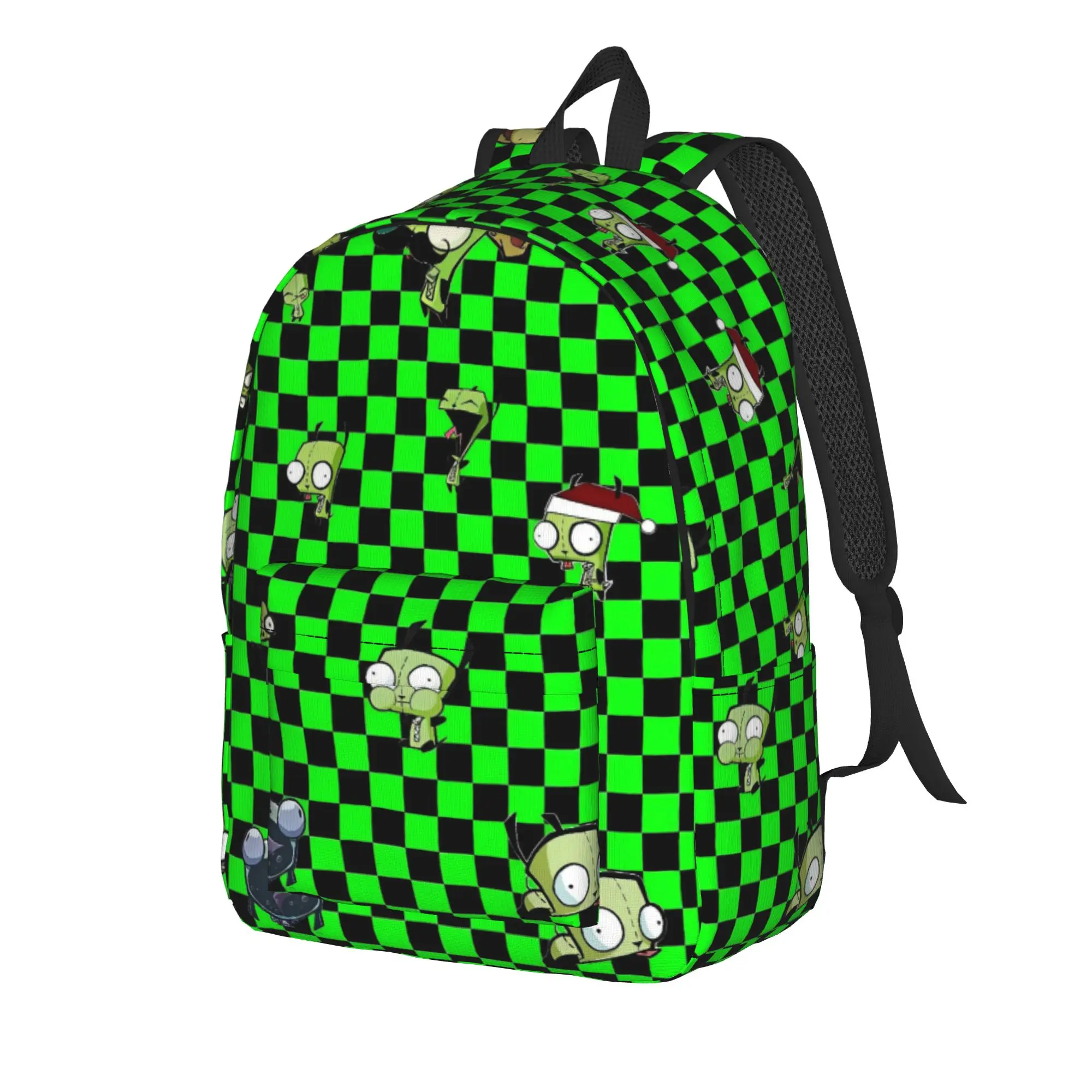 Invaders Zims 2025 Series Funny Character Backpack  Student Polyester Trekking Backpacks Soft Funny School Bags Rucksack
