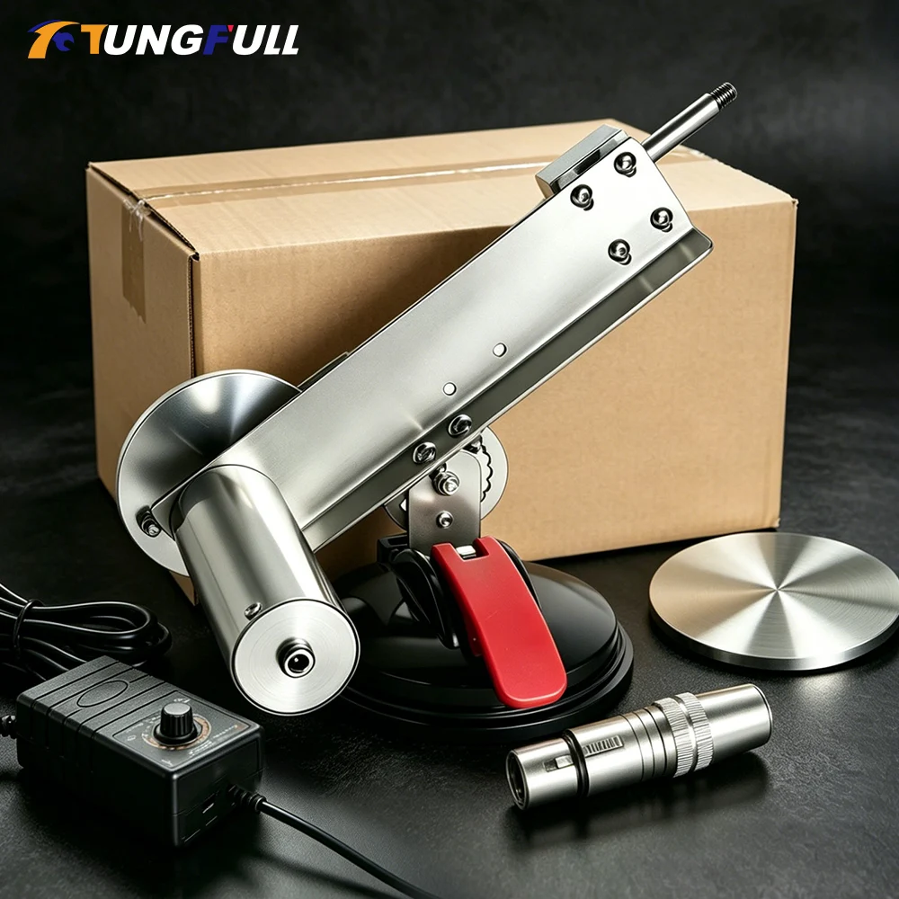 TUNGFULL 65mm Stroke Linear Actuator Mini Telescopic Reciprocating Mechanism DC Motor Big Thrust 80mm Mounting Plate
