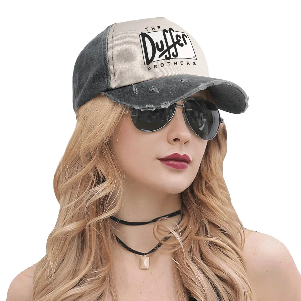 Stranger Bros Duff Beer Lover Baseball Cap for Men Women Distressed Denim Washed Headwear Outdoor All Seasons Travel Caps Hat