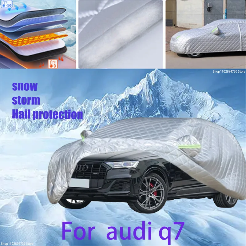 

For audi q7 Outdoor Cotton Thickened Awning For Car Anti Hail Protection Snow Covers Sunshade Waterproof Dustproof