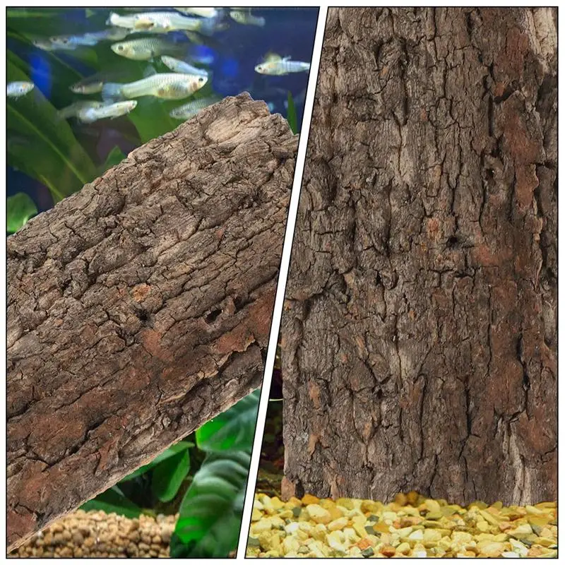 Reptile Bark Backdrop Fish Tank Bark Background Cork Terrarium Background Natural Tree Bark Aquarium Animalation Wood Artwork