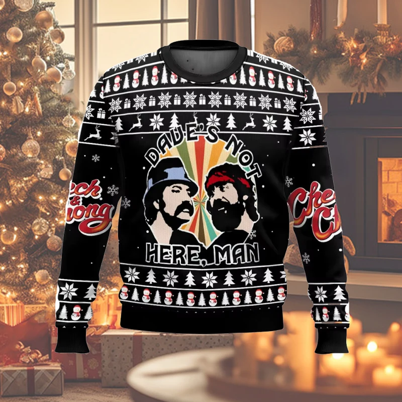 Hot Selling Christmas Famous Comedian 2026 New Christmas Happy Fashion Autumn Winter Men's Women's Funny Gifts Casual Hoodies