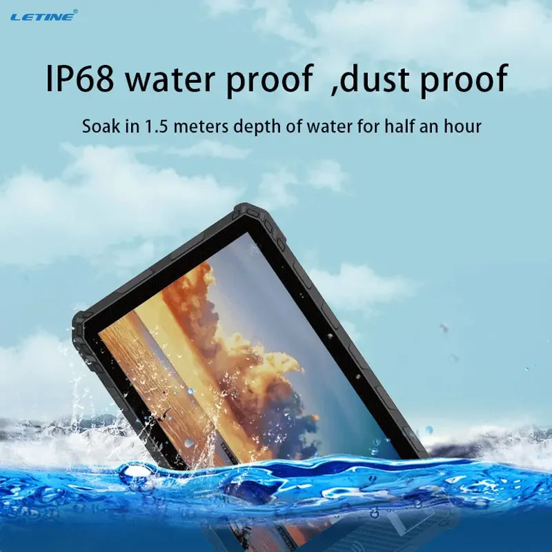 Tablette PC Industrielle Personnalisée de 8 Pouces, Étanche IP68, Puzzles 4G, Écran Tactile Itif, Robuste
