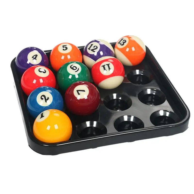 Billiard Ball Holder Display Durable ABS Billiard Ball Tray Billiard Ball Storage Tray For 16 Balls Full Set Regulation Size