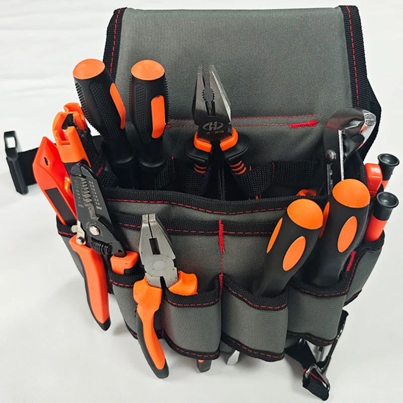 حزام أدوات متعدد الوظائف، حقيبة خصر الأدوات، حزام الأدوات، منضدة النجار والبستاني، مناسبة لأحجام مختلفة من الأدوات، mu