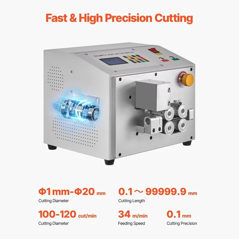 High Speed Fully Automatic Pipe Cutting Machine 120 Cuts Per Minute Microcomputer PVC Tube Cutter Equipment