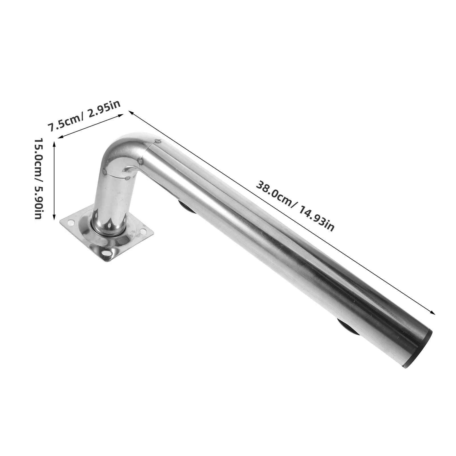 Stainless Steel Wireless Bridge Bracket L Shaped Pole Mount Outdoor Antenna Mount Wall Mounting Bracket for