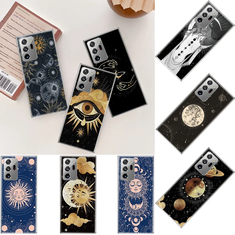 Witches moon Tarot Mystery totem Phone Case For Galaxy A15 A25 A35 A55 A05S A70S A50S A40 A30 A20E A20S A10 A90 5G J8 J6 J4 P