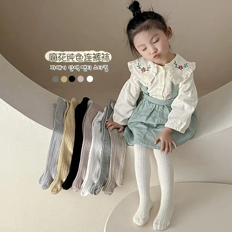 Girls Pantyhose Spring and Autumn Thin Children's Leggings Winter White Baby One-piece Socks Baby Panties