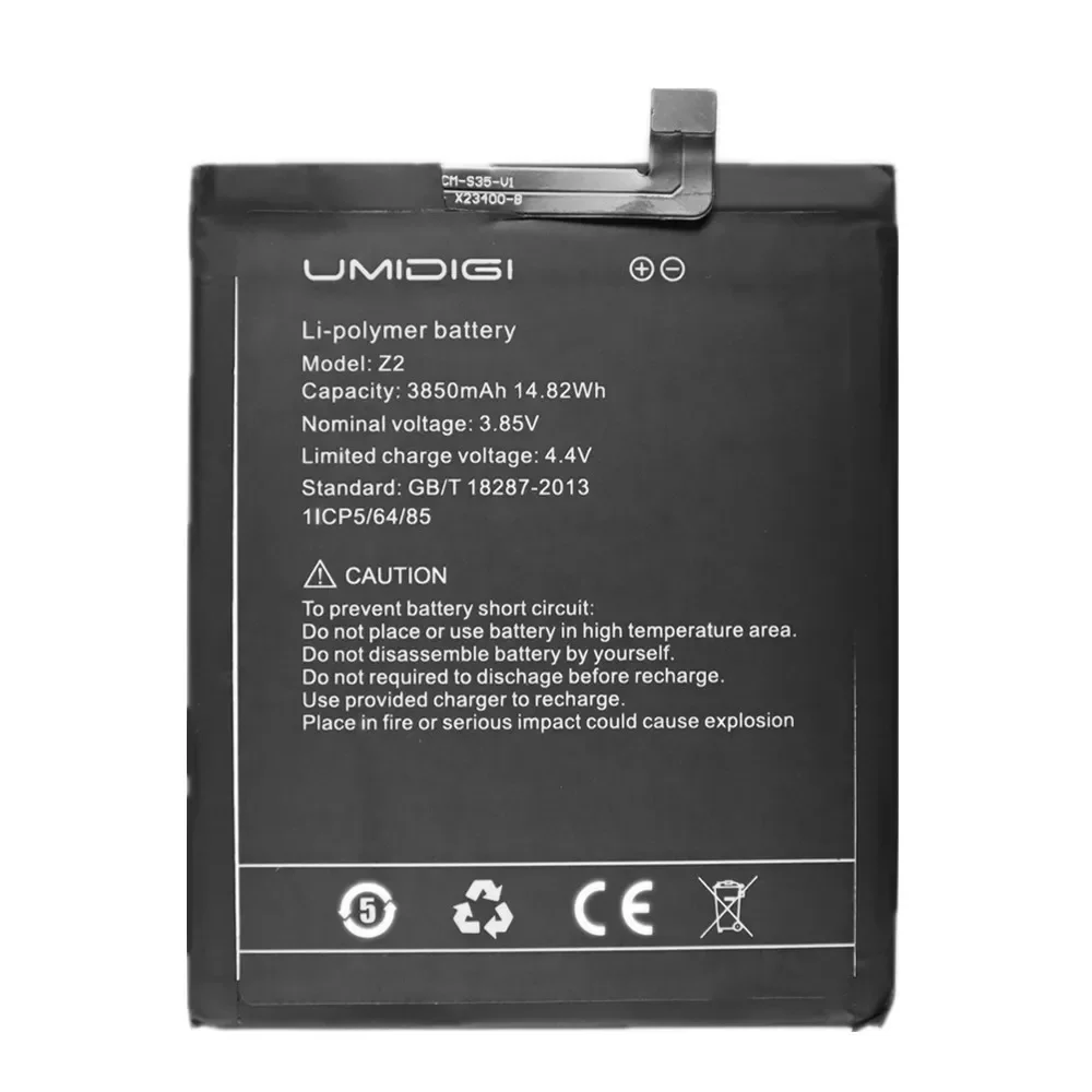 New 100% Original Battery For UMI UMIDIGI Z2 Pro / Z2 3850mAh Smart Phone Replacement Batteries Bateria Fast Shipping