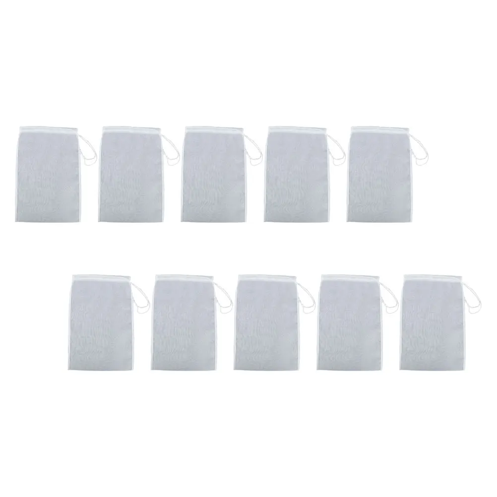 

10Pcs Simple Design Filter Bags Long Lasting And Convenient Fine Mesh Straining Bag For Soy Milk Juice Tea And Medicine