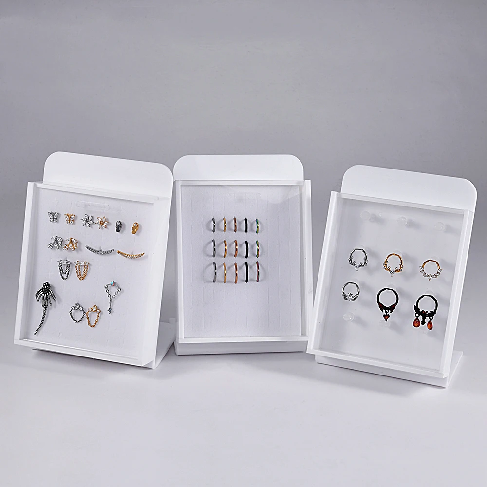 1PC Jewelry Storage Display Earrings Nose Septum Lip Belly Storage Showcase Rack Case Board Daith Helix Piercing Jewelry Holder