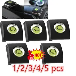 1-5pcs Flash Hot Shoe Cover Cap Camera Bubble Spirit Level DLSR Camera Accessories For Canon/Nikon/Pentax/Fuji