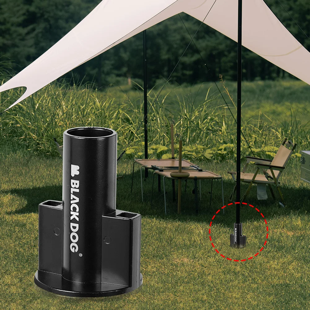 الألومنيوم خيمة الملحقات التجنيب المظلة قماش القنب مخيم القطب المثبت التخييم خيمة قضيب حامل للتخييم الصيد التنزه #2