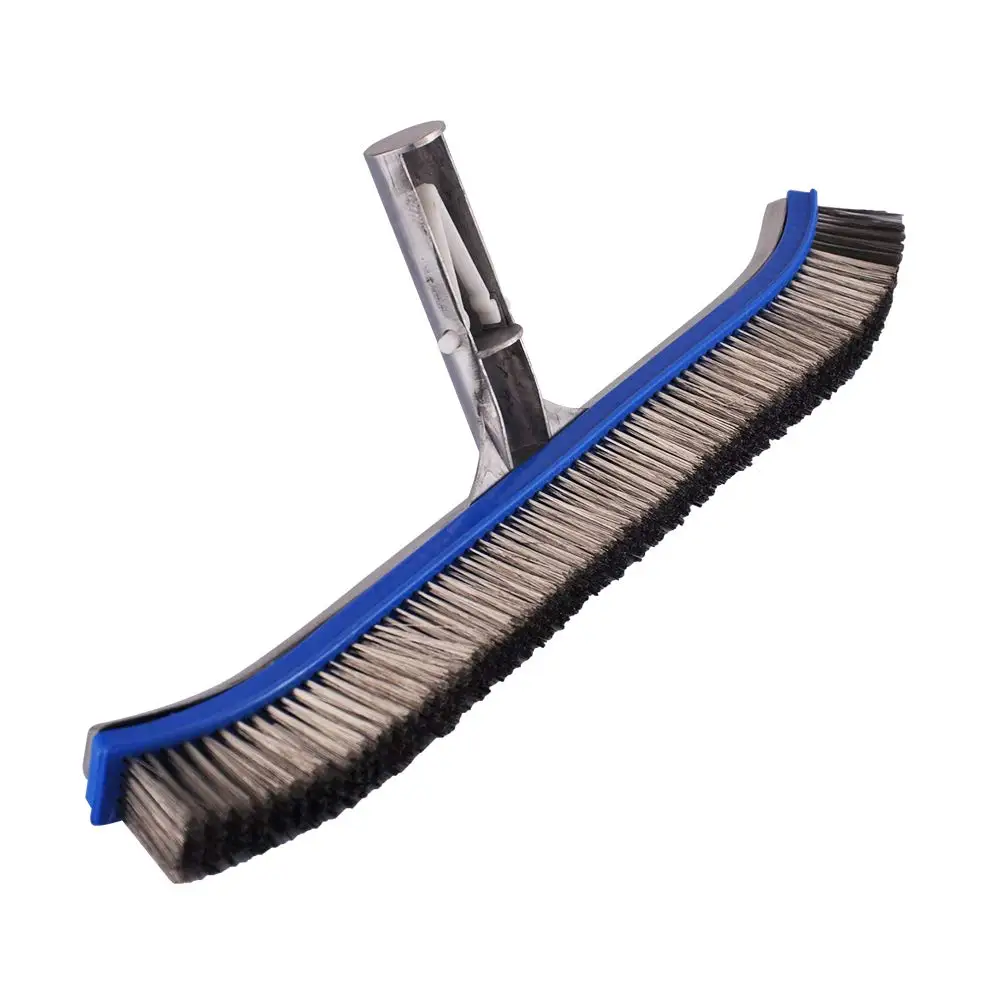 18inch Swimming Pool Steel Brush Bottom Walls Cleaning Supplies for Pond Spa Hot Spring Swimming Pool Brush Cleaning Tool