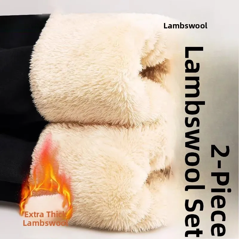 

Men's Fce Lined Cotton Pants Windproof Warm Casual Sports Autumn Winter Wear Resistant Dirtproof Long Trousers