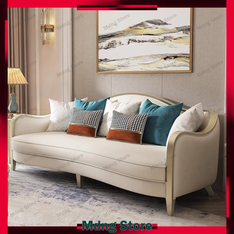 

Leather Adults Sofas Luxury Europe Kids Comfortable Design Sofa Living Room Elegant Divani Da Soggiorno House Accessories