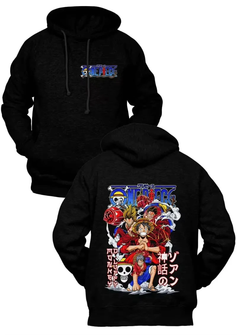 

Резиновая цельная толстовка с капюшоном Monkey D Luffy в стиле аниме, спортивная осенне-зимняя новая повседневная флисовая толстовка унисекс
