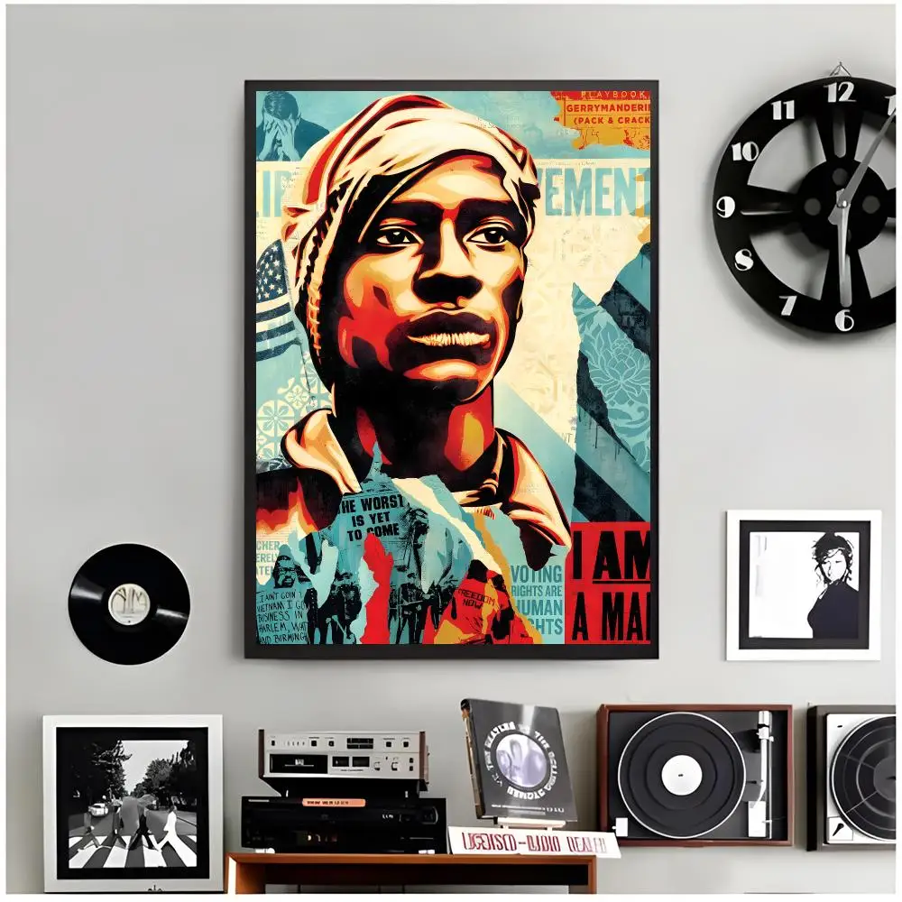 artist street S-Shepard Fairey Poster Modern Wall Art Home Decor Living Room Decorative Print Unframed