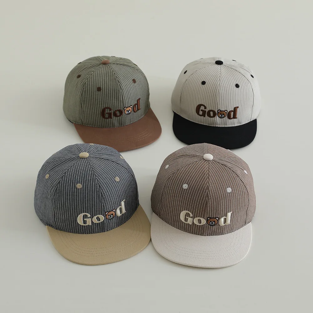 

2025 New Autumn Kids Baseball Cap Adjustable Boys Girls Outdoor Hip Hop Caps Casual Hats Letter Embroidery Snapback Hat