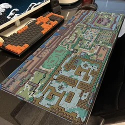 Mousepad Zeldas Mouse Pads Anime Gamer Cabinet Carpet Stitched Edge Computer Rubber Keyboard Mat Pc Extended Non-slip Deskmats
