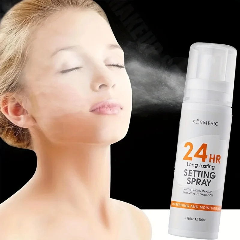 Juego de spray de maquillaje de larga duración, puede pulverizar uniformemente, niebla de agua delicada sin dañar el maquillaje Base, buen efecto de maquillaje