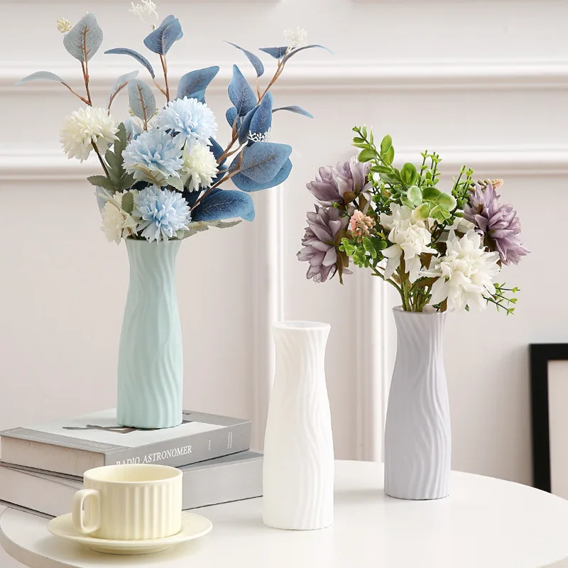 

Imitation Ceramic Vase, Nordic Plastic Vase, Living Room Decoration, Hydroponic Creative Dining Table, Dried Flower Arrangement
