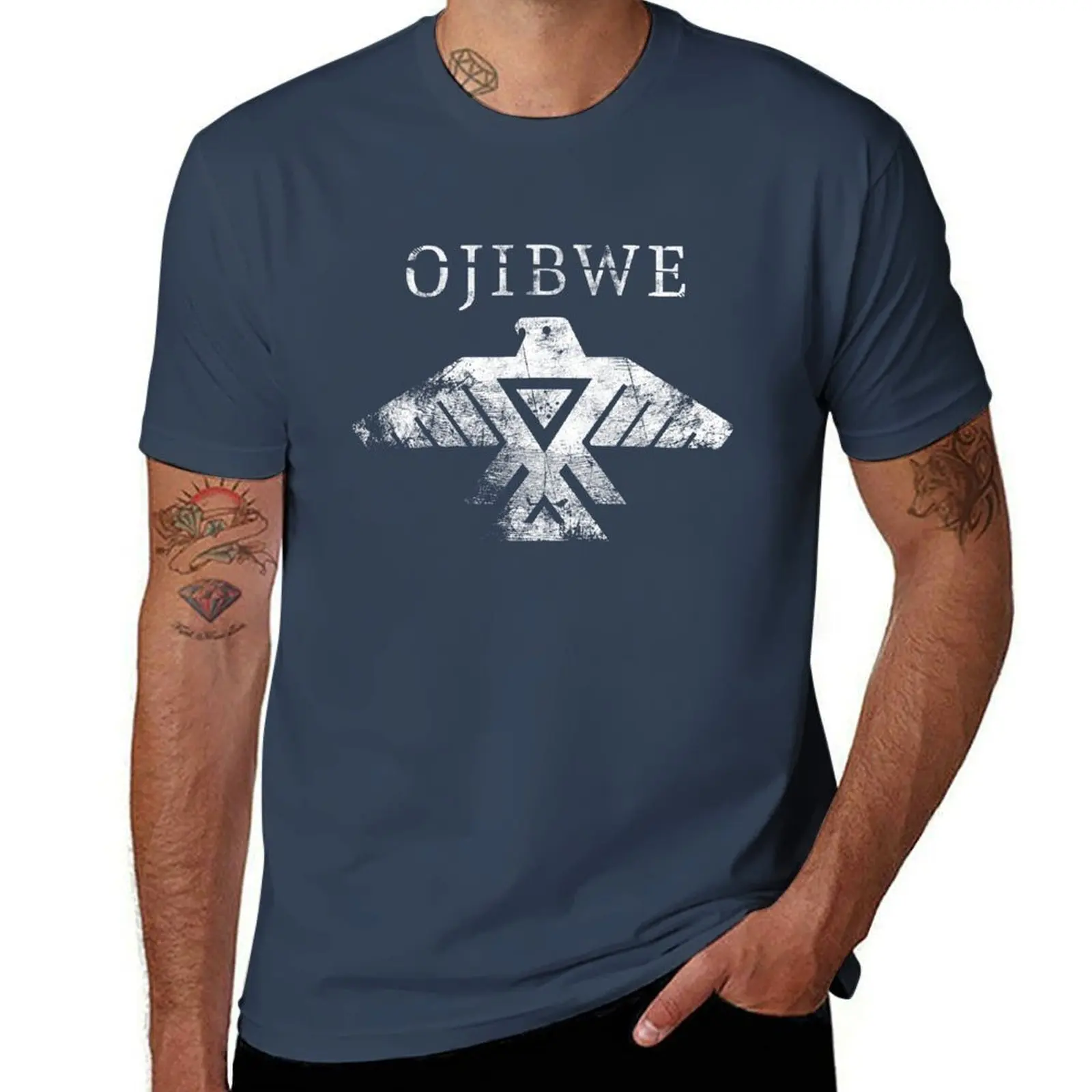 

Ojibwe T-Shirt Basic Short Sleeve Cotton Blend T-Shirt