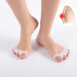 Protective Toe Separator Suitable Bunion Yoga Gel Silicone Hammer Toes Corrector for Women Men Straighteners Overlapping 1 Pair