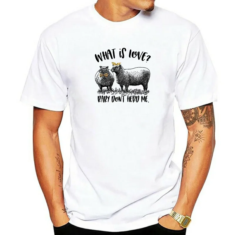 Men t shirt Sheep- What is love.... (Z) tshirts Women t-shirt