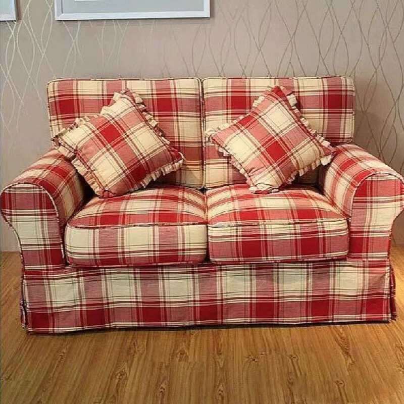 

Luxury Adults Minimalist Living Room Sofas French Comfortable Double Pastoral Sofa Soft Cushion Countryside Home Furniture