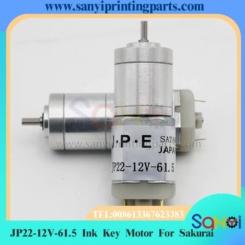 Motor clave de tinta JP22-12V-61.5 de la mejor calidad para piezas de máquinas de impresión Sakurai