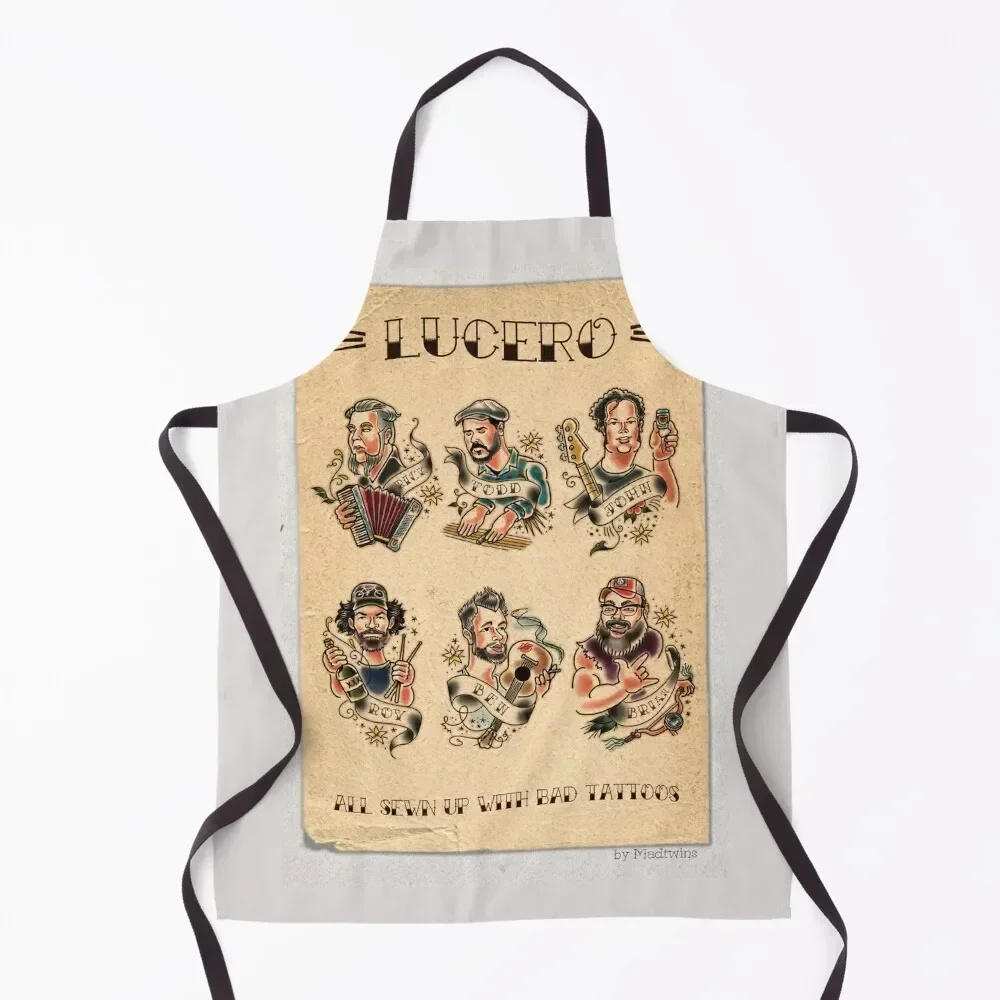 

Lucero Bad tattoos poster by Mad Twins Apron Beauty For Kitchen Women Household Items Kitchen Apron