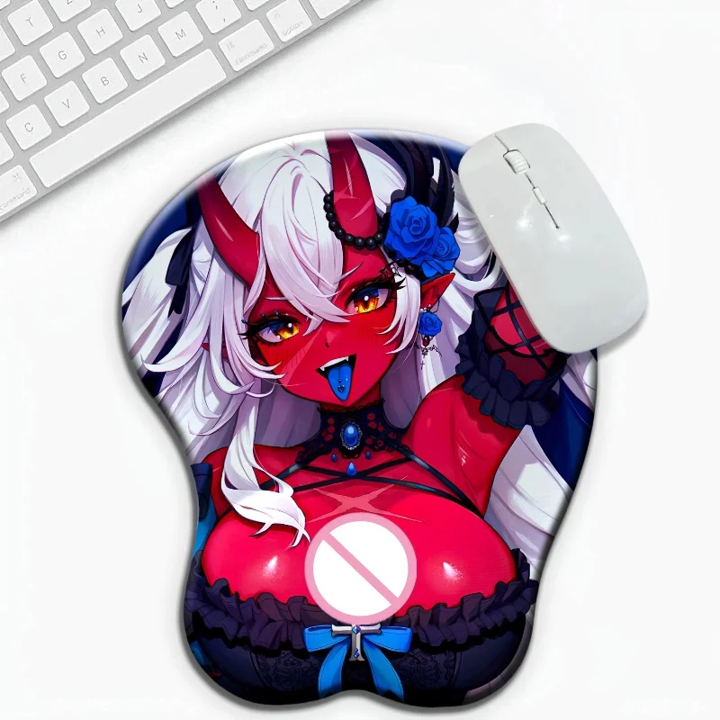 Akumi Indie Frontline Anime Mouse Pad Mousepad with Soft Silicone Wrist Rest for Pc Gamer Gaming Accessories 3D Gaming