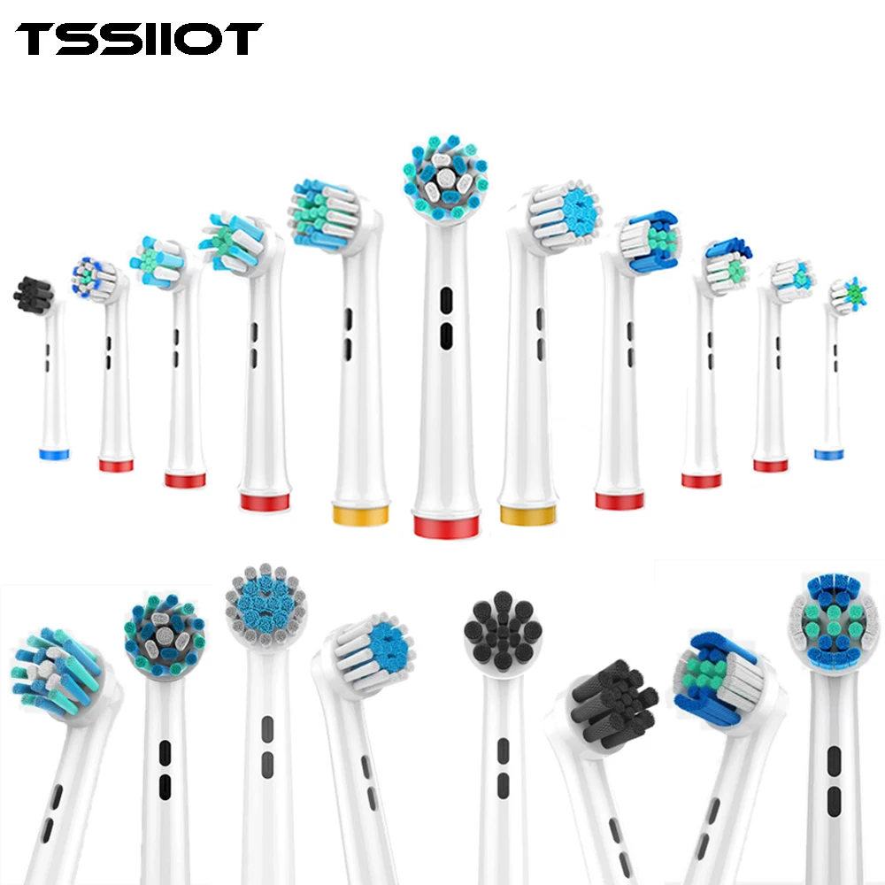 Whitening Opzetborstels Refill Voor Oral B Opzetborstels 4 Stuks 3D Vervanging Reserveonderdelen Voor Groothandel Oral B Tandenborstel Nozzles