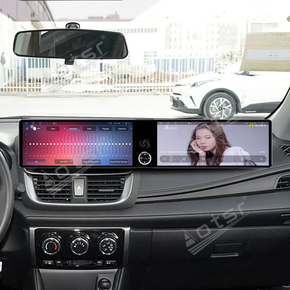Dual Screen For Toyota Yaris L Sedan Yaris Vios Vios FS 2017~2021 Android Car Radio Multimedia Player GPS Navigation Head Unit