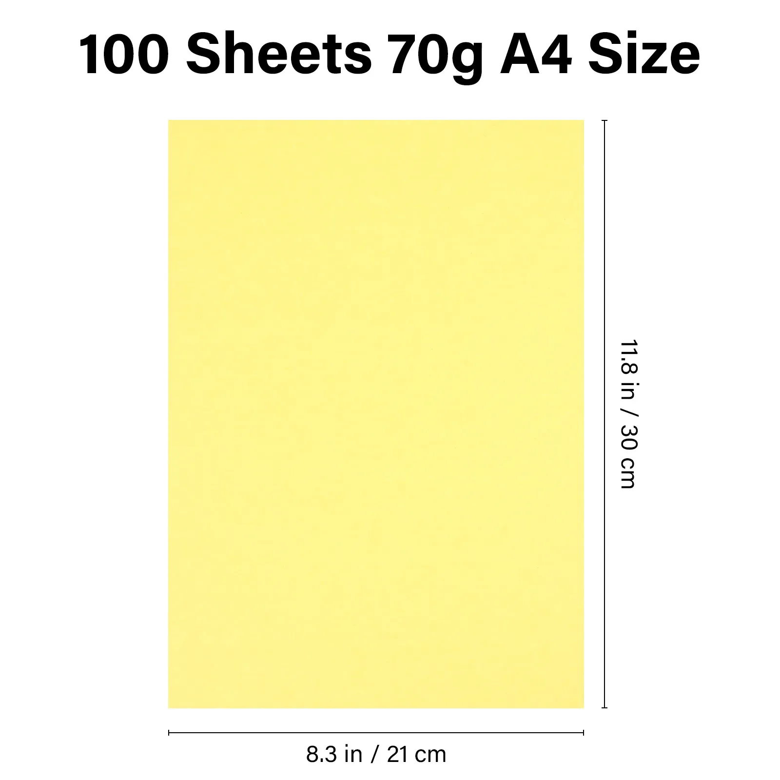 100Sheets A4 Size Colored Printing Paper 70G Multipurpose Typing Craft Sheets DIY School Office Art Paper Printing Papers