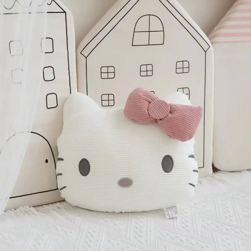 Big Size Sanrioed Hello Kitty Plush Pillow Kuromi Melody Cinnamoroll Kt Cat Stuffed Cushion Sofa Cushion Girl Gift Anime Toys