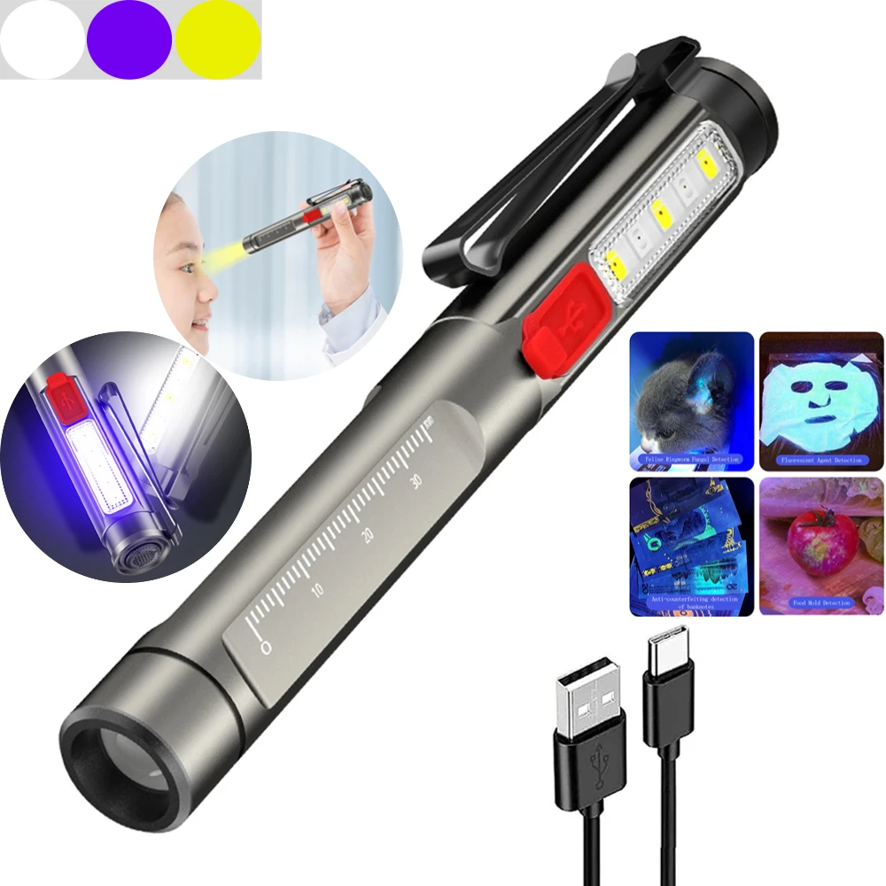 

Medical Pen Light Handy First Aid Work Inspection LED Flashlight Professional Emergency Torch Lamp Doctor Nurse Pen Lighting