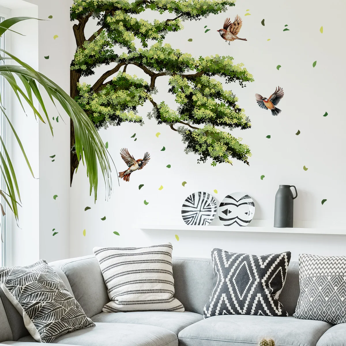 Hand Painted Thick Branches Wall Stickers Home Decoration Window Wall Stickers