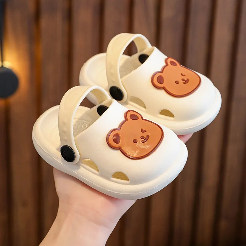 Summer Baby Boys Girls Toddler Kids sandali antiscivolo Cute Bear Foam pantofole da spiaggia bambini scarpe da acqua leggere e traspiranti