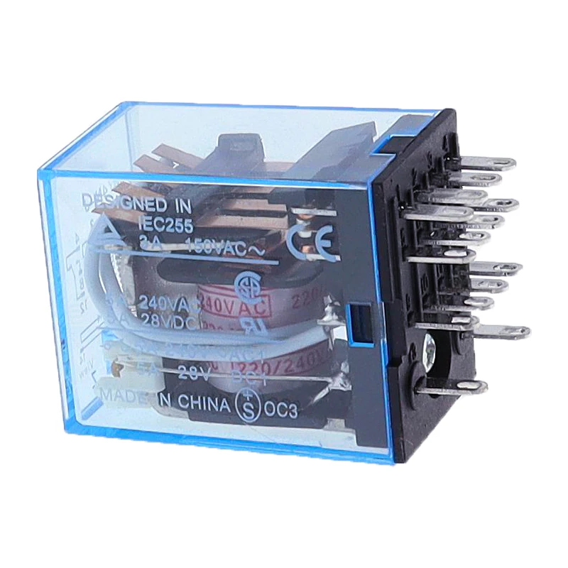 1PCS MY4 General Purpose Relay 4pdt,14pins relais DC 12V/ 24V /110V 220V relay MY4 switch