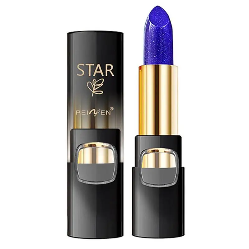 Kleur Veranderende Lippenbalsem Blauwe Roos Stemming Lippenstift Langdurige Getinte Lippenbalsem Non-Stick Cup Lip Moisturizer Balsem Voor Vrouwen Meisjes