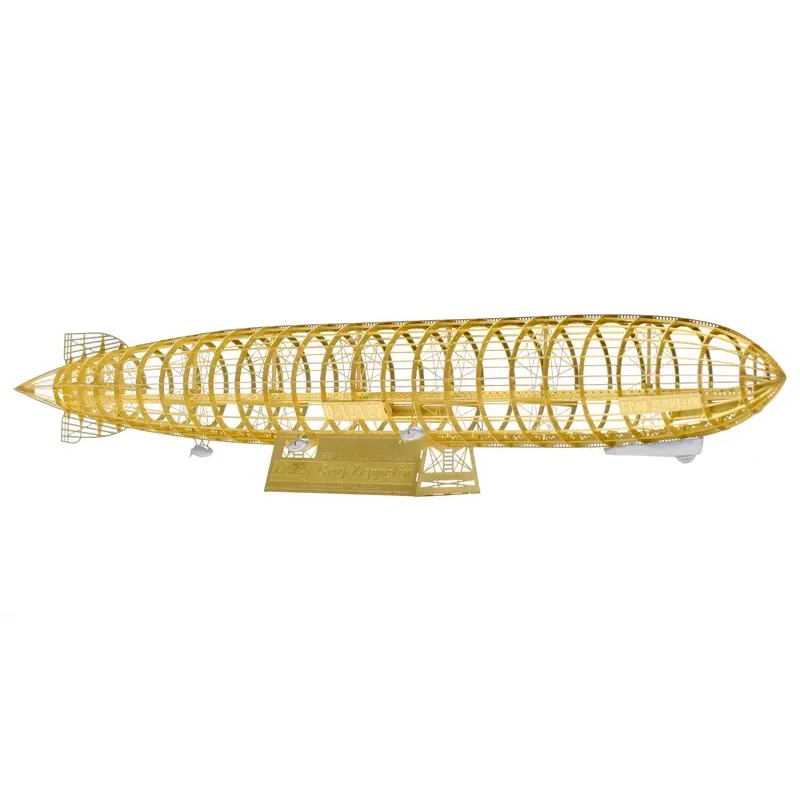 C001 Airship DIY model, laser cut 3D brass metal model, holiday birthday gift, disassembly model decoration