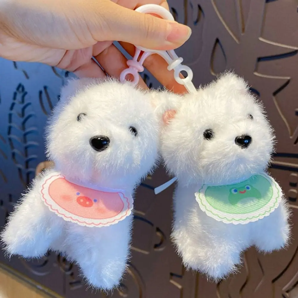 Porte-clés en forme de chiot en coton PP, pendentif de sac, collection de bijoux, animal en peluche, dessin animé, INS, cadeaux pour enfants